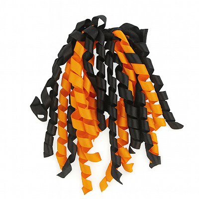 Presilha Rococó Halloween – Laranja e Preto