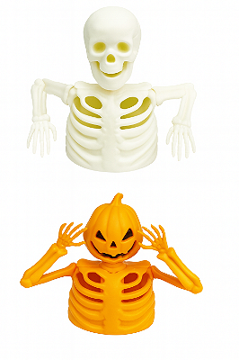Mini Enfeite Halloween com LED – 1 Unidade Sortida