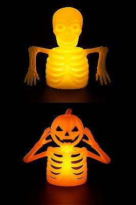 Mini Enfeite Halloween com LED – 1 Unidade Sortida