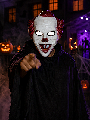 Máscara Palhaço It À Coisa – Fantasia de Terror para Halloween