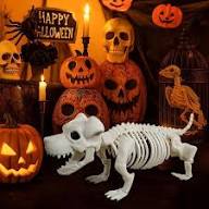 Esqueleto 3D Cachorro 39×19 cm – Decorativo Halloween