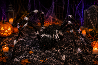 Aranha Gigante Peluda Australiana – Patas Listradas (2,60 m)