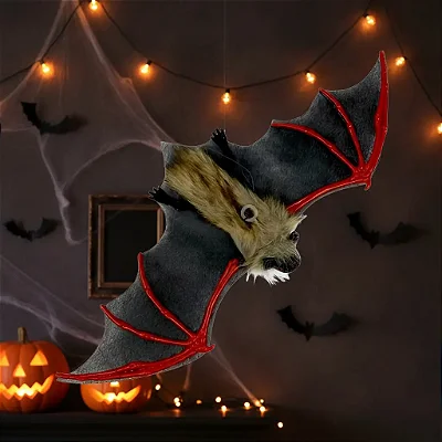 Morcego Plástico Asas Abertas – Decoração Halloween