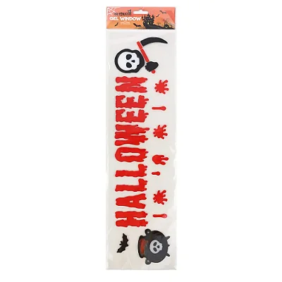 Adesivo Gel Halloween Morte – Decoração Assustadora para Vidros e Espelhos