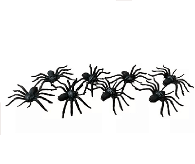Kit Decorativo com 8 Aranhas