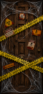 Fita Decorativa Halloween Keep Out - 5 Metros