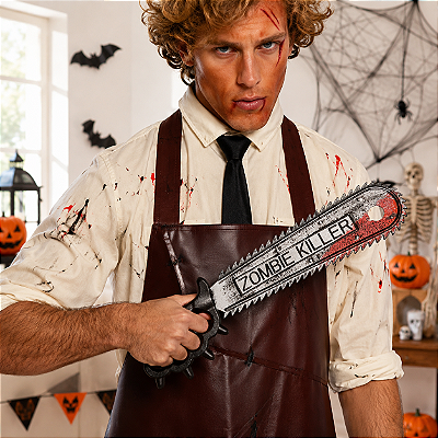 Serrote Zombie Killer – Acessório de Fantasia e Decoração Halloween