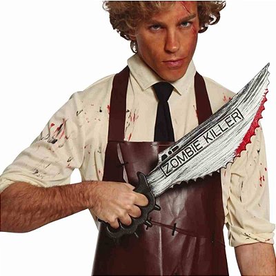 Faca Zombie Killer 50cm – Acessório de Fantasia e Decoração Halloween