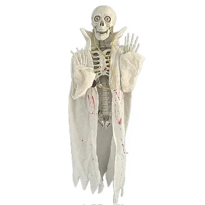 Caveira Médica Pendurada com Luz e Som 1,20m – Decoração de Halloween