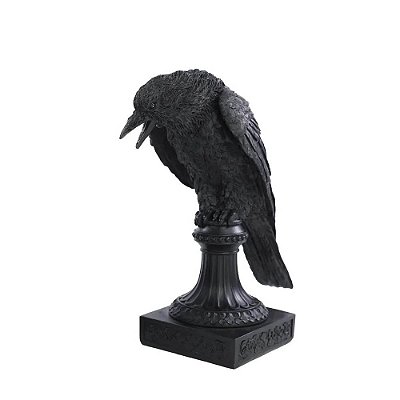 Enfeite de Resina Estátua de Corvo – 28cm