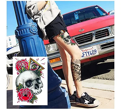 Tatuagens Temporárias de Braço Grande – Estilo Realista e Impactante! - 1 Cartela