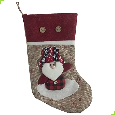 Enfeite Natalino Pendente Bota Meia Papai Noel Decorativa