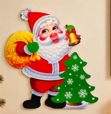 Painel de Papel Papai Noel – 48x46cm