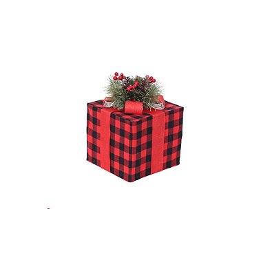 Caixa de Presente de Natal 12cm – Enfeite Natalino Charmoso