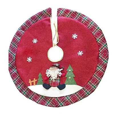 Saia para Árvore de Natal 70cm em Poliéster