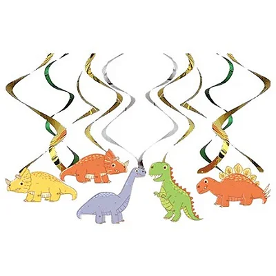 Decoração Móbile Dinossauros 14cm – Modelos Sortidos – Kit com 12 Peças