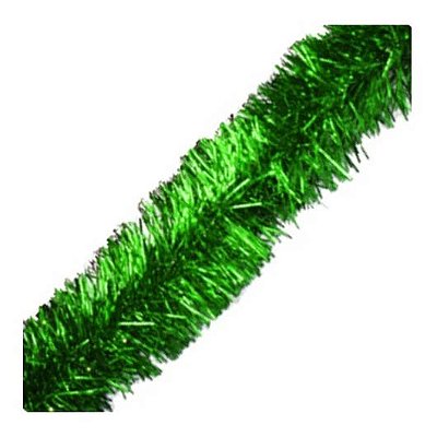 Festão Metalizado Natalino Verde 1,80m x 5cm – Decoração Brilhante e Festiva