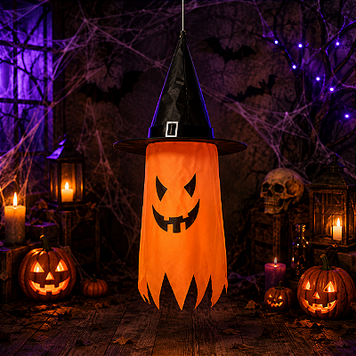 Chapéu Decorativo Halloween Abóbora 75cm