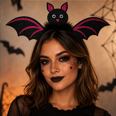 Tiara Morcego Halloween
