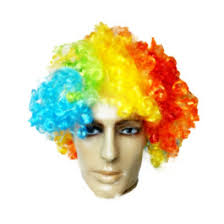 Peruca de Palhaço Colorida – Fantasia e Festas