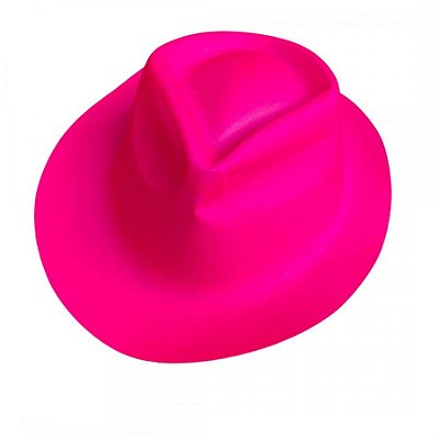 Chapéu Gangster Plástico Neon Pink – 29 cm