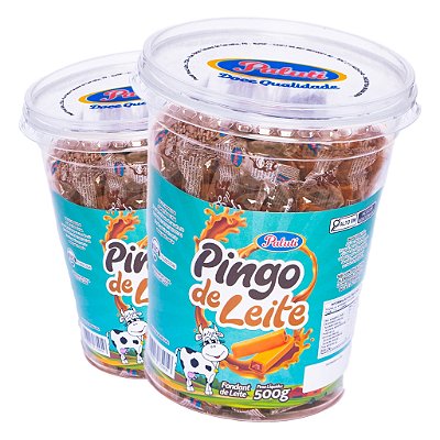 Doce Pingo de Leite Paluti 500g – Pote com 50 Unidades