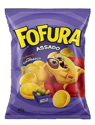 Salgadinho de Milho em Concha Sabor Churrasco – 60g – Fofura