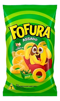 Salgadinho de Milho em Anéis Sabor Cebola – 60g – Fofura