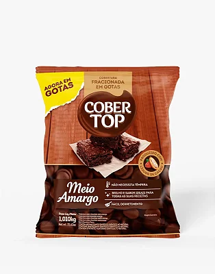 Bel Cobertop Gotas Chocolate Meio Amargo – 1,01kg