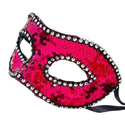 Máscara Veneziana com Paetês