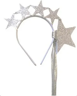 Tiara Carnaval Personalizada 5 Estrelas – Prata