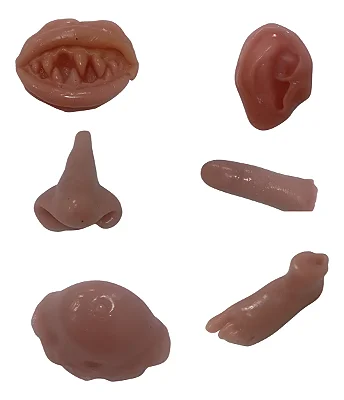 Mini Partes do Corpo – Decoração Assustadora para Halloween (1 Peça Aleatório)