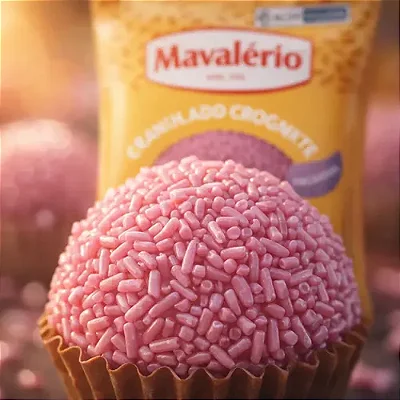 Granulado Crocante Rosa Mil Cores 500g – Mavalério