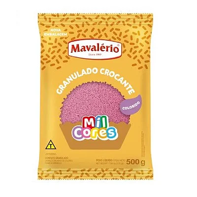 Granulado Crocante Rosa Mil Cores 500g – Mavalério