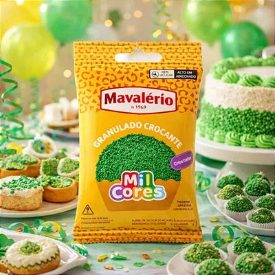 Granulado Crocante Verde Mil Cores 500g – Mavalério