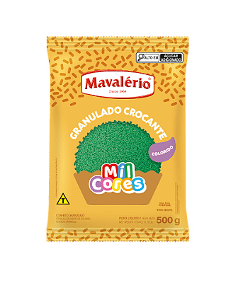 Granulado Crocante Verde Mil Cores 500g – Mavalério
