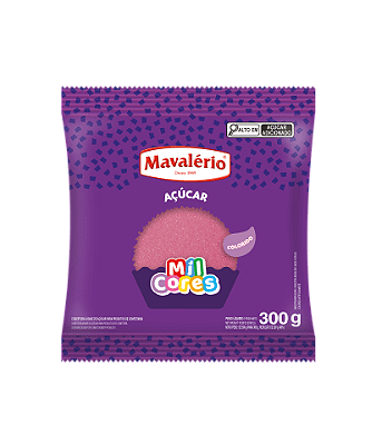 Açúcar Colorido Rosa Mil Cores 300g – Mavalério