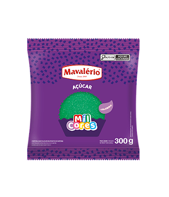 Açúcar Colorido Verde Mil Cores 300g – Mavalério