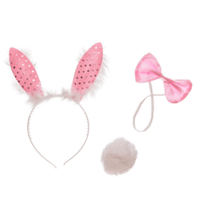 Kit Coelhinha – Tiara, Gravata e Rabinho