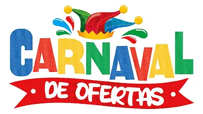 Enfeite Painel “Carnaval de Ofertas” com Glitter – 55x33cm