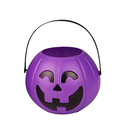 Abóbora Grande Roxo Halloween 16cm
