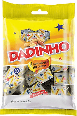 Bala Dadinho Tradicional de Amendoim – Aprox. 60 Unidades – Pacote 420g 🥜