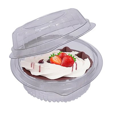 Pote Mini Doce Redondo com Tampa Alta 130ml – 10 Unidades