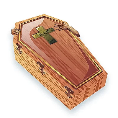 Caixa Caixão Rip Halloween – 14x8cm | Lembrancinha Decorativa