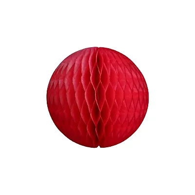 Balão Colmeia Origami Vermelho - 30 cm