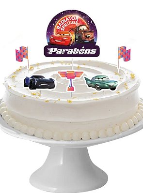 Decoração de Bolo Carros Disney Original – 6 Unidades