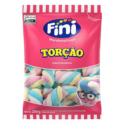 Marshmallow Fini Torção 250 Gramas