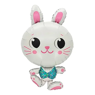 Balão Metalizado Coelhinho da Páscoa – 81 cm – Flutua com Gás Hélio