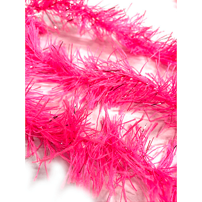 Marabú Fino de Tecido Decorativo 1,60m – Pink - 12 Unidades