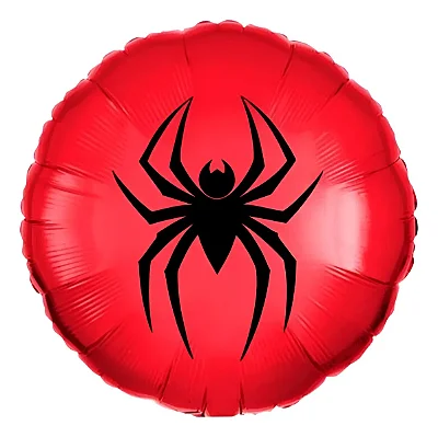Balão Vermelho Aranha Decorativo – 45cm